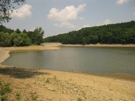 Botič 2-ú.n.Hostivař-částečně vypuštěna před odbahněním 26.6.10 (2).jpg